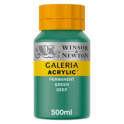 Winsor&amp;Newton Galeria akrilna boja, 500 ml - 482, permanent green deep
