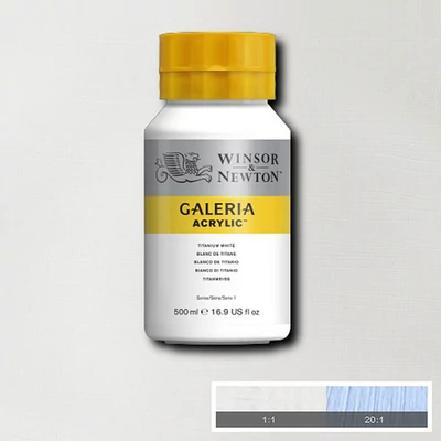 Winsor&amp;Newton Galeria akrilna boja, 500 ml - 644, titanium white