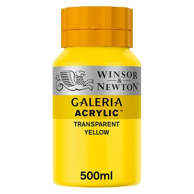 Winsor&amp;Newton Galeria akrilna boja, 500 ml - 653, transparent yellow