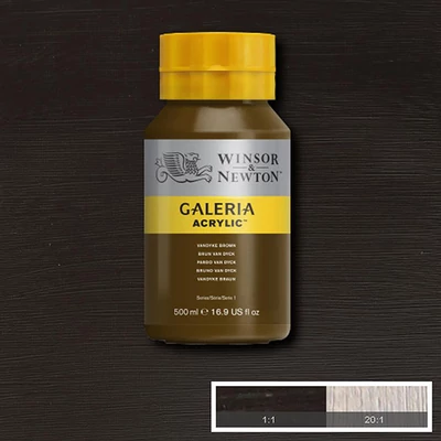 Winsor&amp;amp;Newton Galeria akrilna boja, 500 ml - 676, van dyck brown