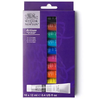 Set uljanih boja na bazi vode Winsor&amp;Newton Artisan - 10x12 ml