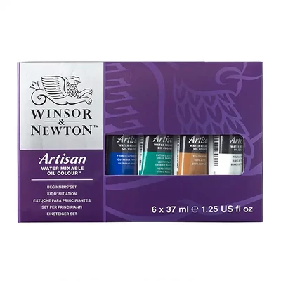 Set uljanih boja na bazi vode Winsor&amp;Newton Artisan - 6x37 ml, Beginners set