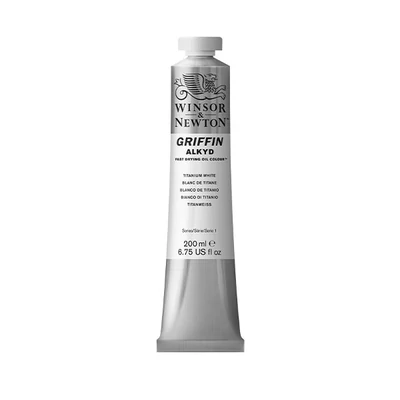 Winsor&amp;Newton Griffin alkidna uljana boja, 200 ml - titanium white