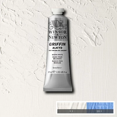 Winsor&amp;Newton Griffin alkidna uljana boja, 37 ml - 415, mixing white