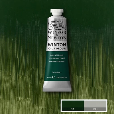 Winsor&amp;Newton Winton uljana boja, 37 ml - 405, dark verdigris