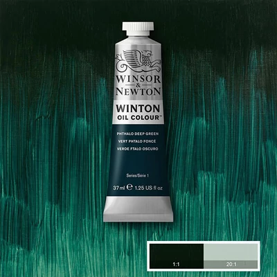 Winsor&amp;Newton Winton uljana boja, 37 ml - 048, phthalo deep green