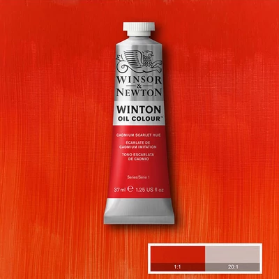 Winsor&amp;Newton Winton uljana boja, 37 ml - 107, cadmium scarlet hue