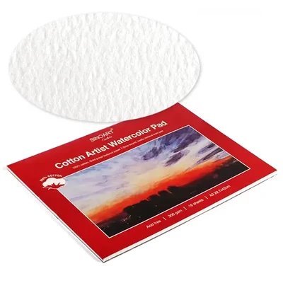 Blok za akvarel Artist watercolor, 100% pamuk, 300 g, 16 listova, polugrub - A3