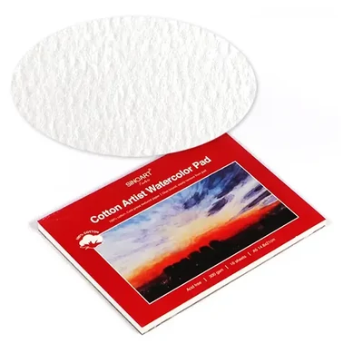 Blok za akvarel Artist watercolor, 100% pamuk, 300 g, 16 listova, polugrub - A5