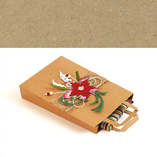 Natural papir A4, 220 g - fluting sivi
