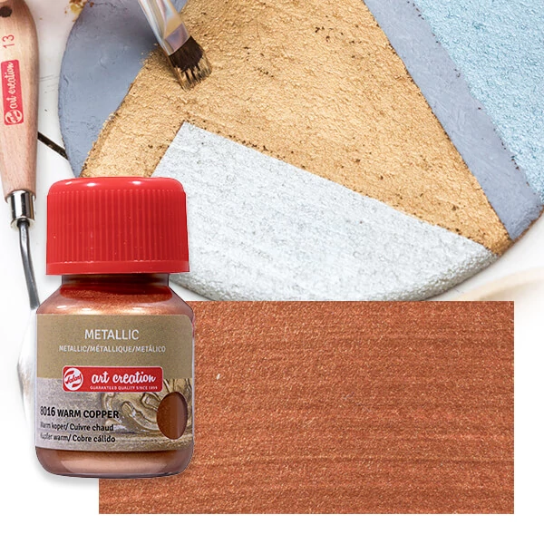Art Creation Metalik akrilna boja, 30 ml - 8016 Topli bakar