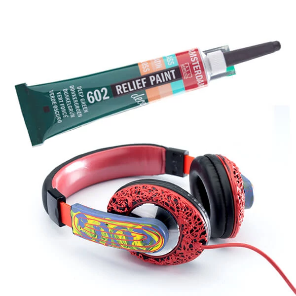 Amsterdam Relief Paint konturna boja, negoriva, 20 ml - tamno zelena, 602