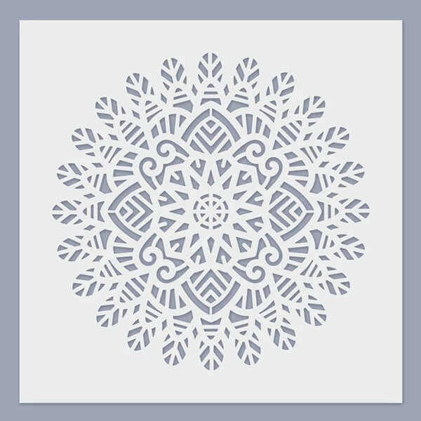 Šablona, 24,5x24,5 cm - Mandala 02