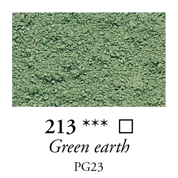 Sennelier pigment - 13, green earth, 120 g