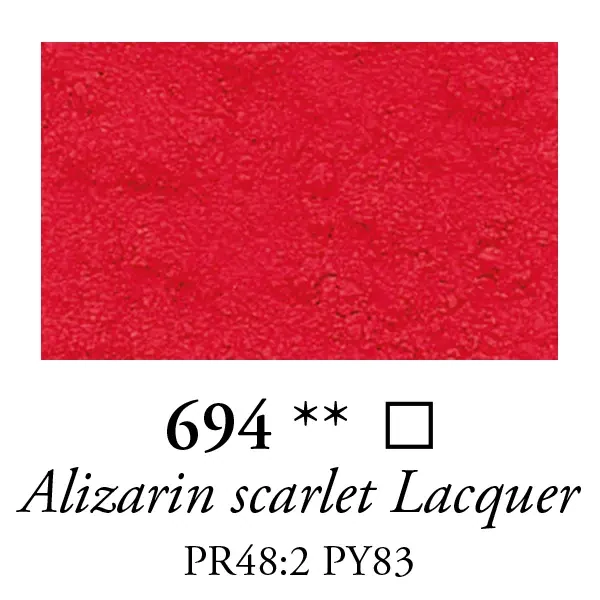Sennelier pigment - 94, alizarin scarlet light, 70 g