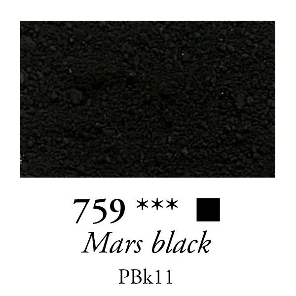 Sennelier pigment - 59, mars black, 180 g