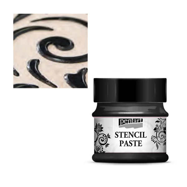 Pentart pasta za šablone, 50 ml - sedef, crni dijamant