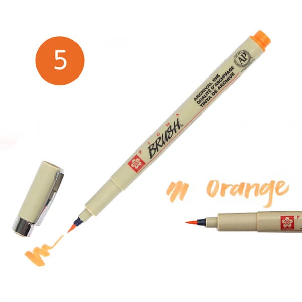 Sakura Pigma Brush kist filc- orange