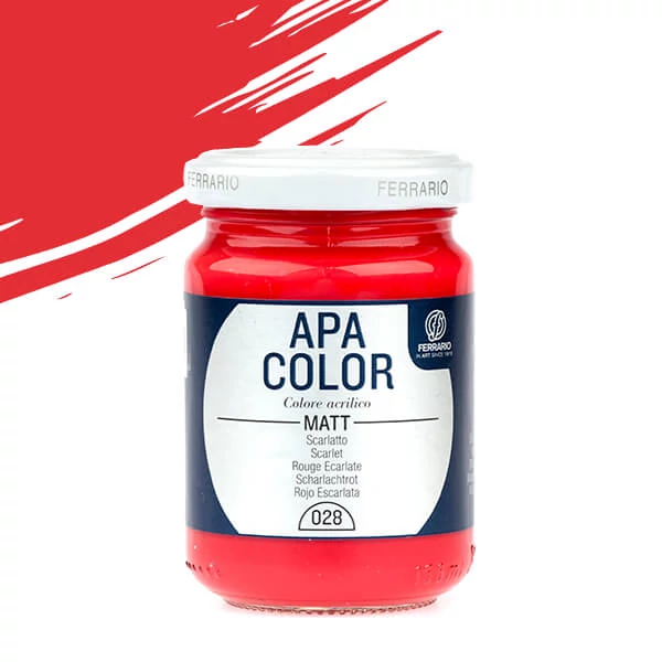 APA Color akrilna boja, 150 ml - 28, scarlet