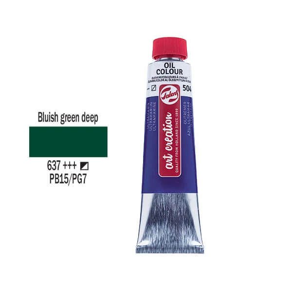 Talens Art Creation uljana boja, 40 ml - 637, Bluish green deep