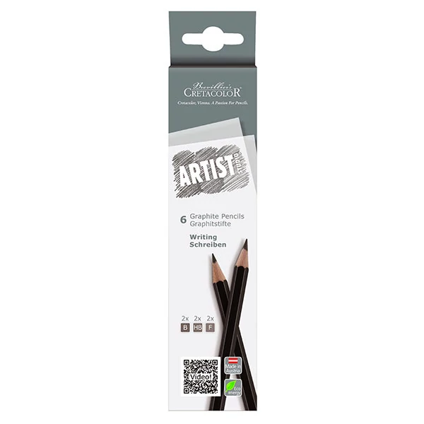 Cretacolor Artist Studio set grafitnih olovaka za pisanje, 6 kom