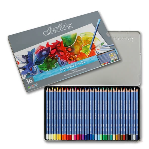 Cretacolor Marino set vodenih olovaka - 36 kom, metalna kutija