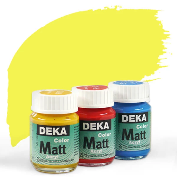 Deka Color Matt akrilna boja 25 ml - 04 limun žuta