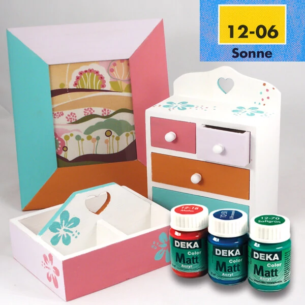 Deka Color Matt akrilna boja 25 ml - 06 sunčano žuta