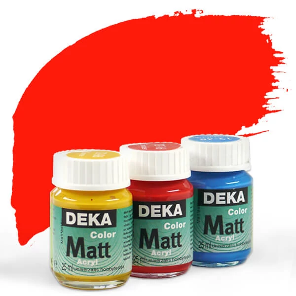 Deka Color Matt akrilna boja 25 ml - 18 mak crvena
