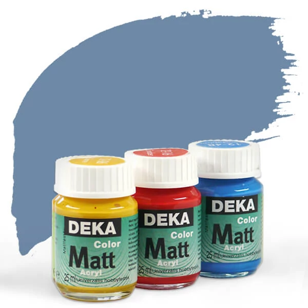 Deka Color Matt akrilna boja 25 ml - 46 plavkasto siva antikno plava