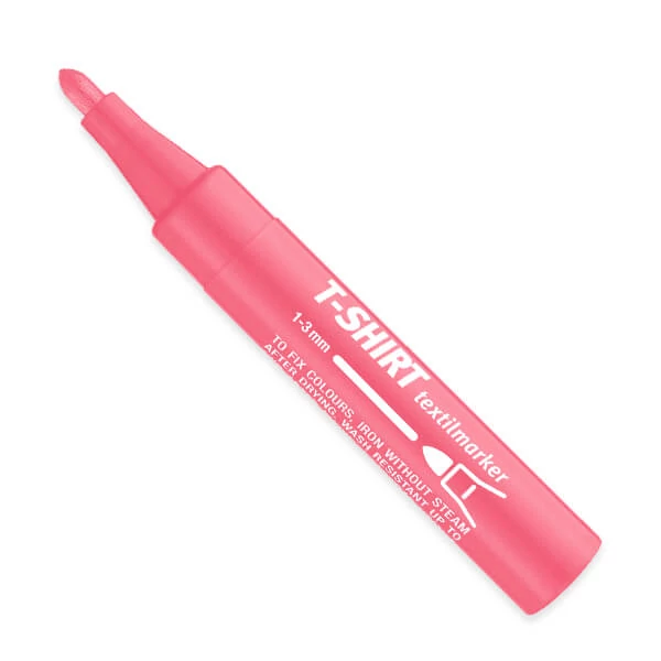 Marker za tekstil za majice - fluor roza, 15