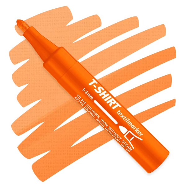 Marker za tekstil za majice - fluor narančasti, 35