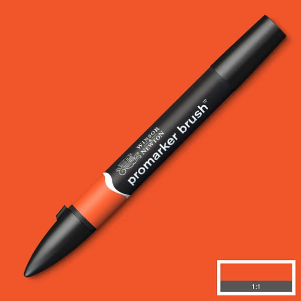Promarker Brush dvostrani alkoholni kist filc - O177, bright orange