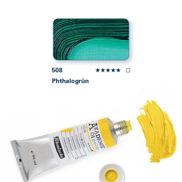 Schmincke Akademie uljana boja, 60 ml - 508, phthalo green