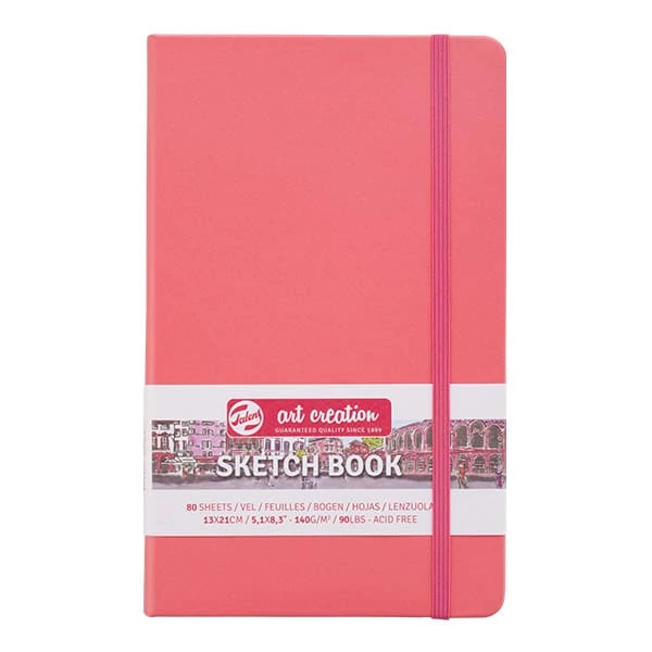 Talens Art Creation Sketch Book blok za crtanje i skiciranje, 140 g, 80 listova - 13x21 cm, koraljni