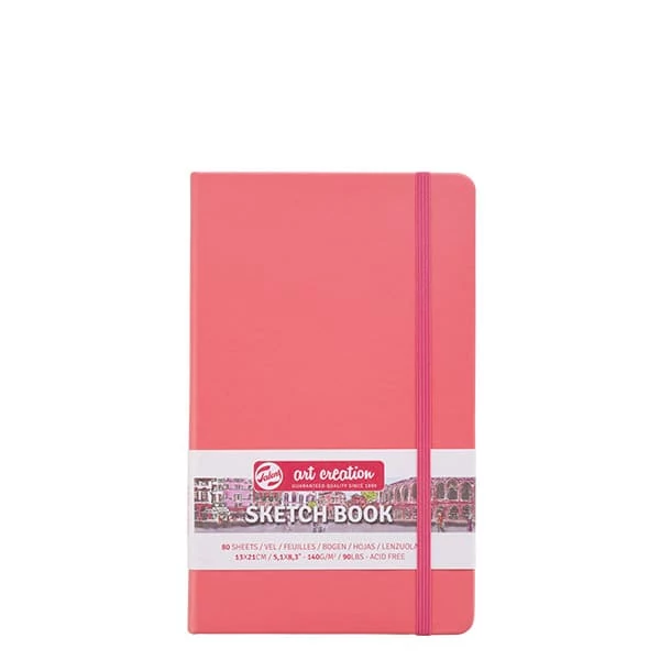 Talens Art Creation Sketch Book blok za crtanje i skiciranje, 140 g, 80 listova - 13x21 cm, koraljni