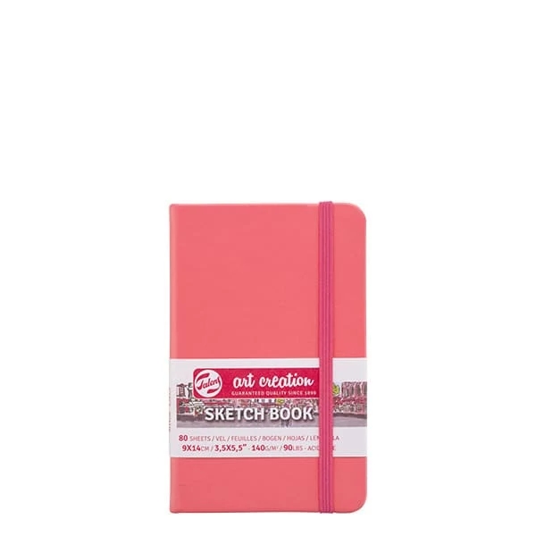 Talens Art Creation Sketch Book blok za crtanje i skiciranje, 140 g, 80 listova - 9x14 cm, koralj