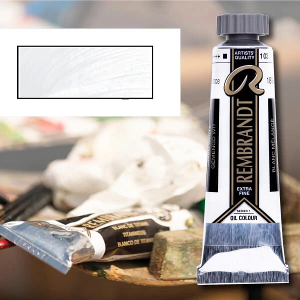 Talens Rembrandt uljana boja, 40 ml - 105, titanium white