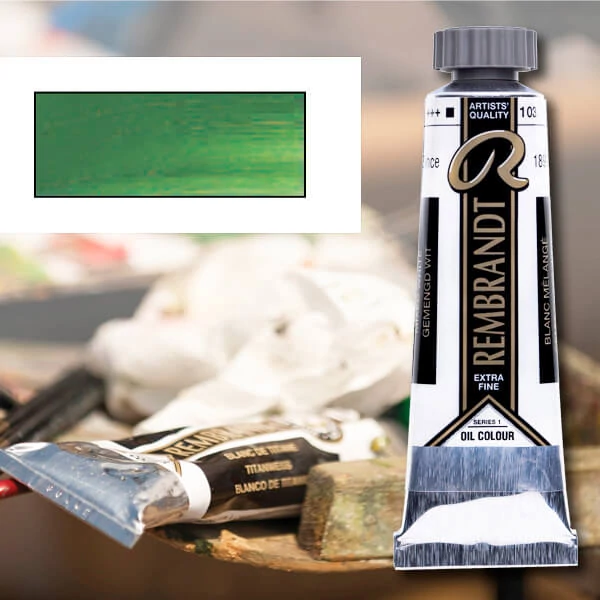 Talens Rembrandt uljana boja, 40 ml - 625, cinnabar green medium