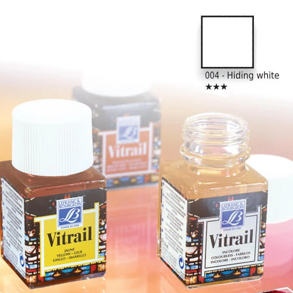 Vitrail boja za staklo na bazi smole, 50 ml - bijela