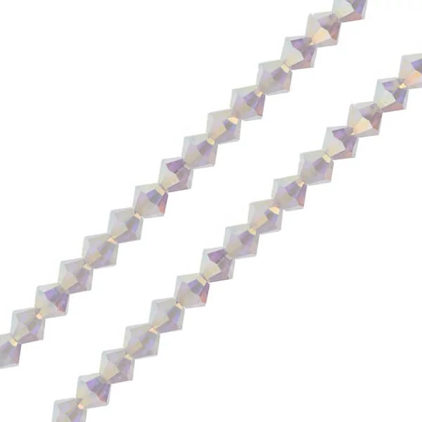Preciosa konusna ogrlica od kristalnih perli, 4 mm - Crystal AB2x