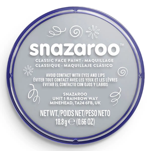 Snazaroo arcfesték korong - világosszürke,  light grey 122