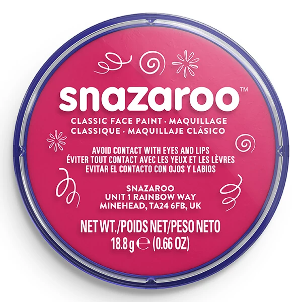 Snazaroo arcfesték korong - fukszia rózsaszín, fuchsia pink 599