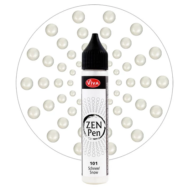 Zen Pen dotting paint pen, 28 ml - snježno bijela