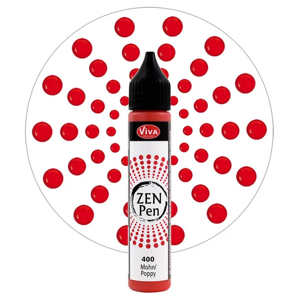 Zen Pen olovka za točkice, 28 ml - mak crvena