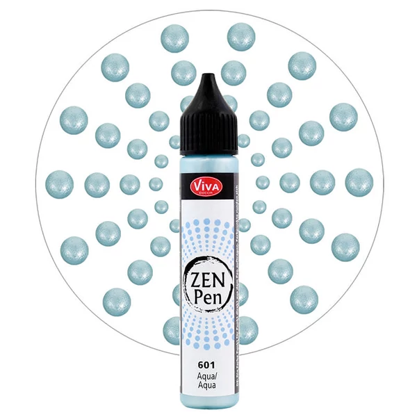 Zen Pen dotting paint pen, 28 ml - aqua blue