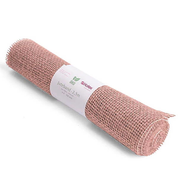 Stolni nosač od jute, središte stola, 30 cm, 2,5 metra - 36 vintage roza