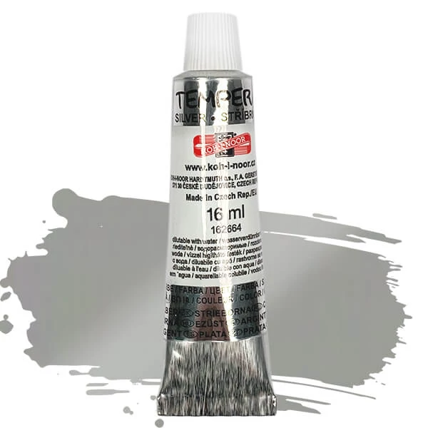 KOH-I-NOOR tempera, 16 ml - srebro
