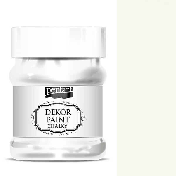 Pentart Dekor Paint Kredasta boja, 230 ml - bijela