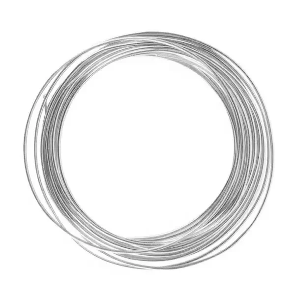Žica za nakit, 1 mm, 4 m - srebrne boje, s bakrenom jezgrom